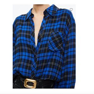 Alice and Olivia FINELY FLANNEL BUTTON DOWN